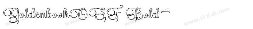 GoldenbookOSF Bold字体转换